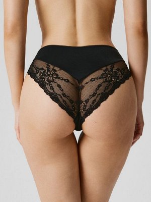 Infinity Lingerie Трусы жен. с высокой талией Salami черный