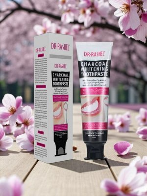 Aichun Beauty. Отбеливающая зубная паста с экстрактом древесного угля, 100г.