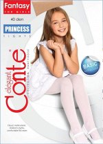Princess 40 Колготки детские (Conte)/6/ матовые эластичные из микрофибры и LYCRA, плоский шов