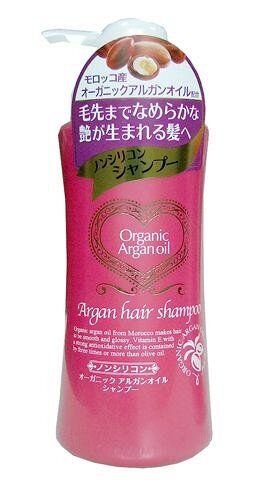 973604 "KUROBARA" "Organic Argan oil" Шампунь для волос без силикона с аргановым маслом 500мл. 1/24