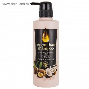 974137 "KUROBARA" "Organic Argan oil" Шампунь для волос без силикона с аргановым маслом 450 мл. 1/24