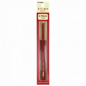 Крючок для вязания с ручкой "Etimo Red" Tulip