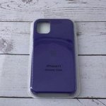 Силиконовый чехол Silicon Case Original iPhone 11 (софт-тач,микрофибра,не пачкается,вырезанный лого,все наклейки ,номер.)
