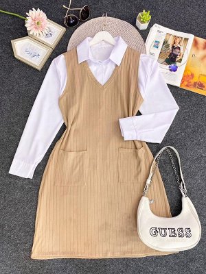 Сарафан женский + блузка, код 7346749