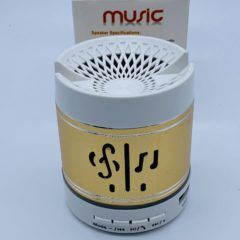 Аудиоколонка “Мелодия” mini Speaker (золотая) : Bluetooth, MicroSD, USB (кабель питания в комплекте)