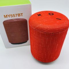 Аудиоколонка “MY 557” (красная) : Bluetooth, MicroSD, USB, AUX (кабель питания и AUX- в комплекте)