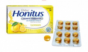 DABUR Дабур Хонитус (растительные пастилки) лимон 24шт