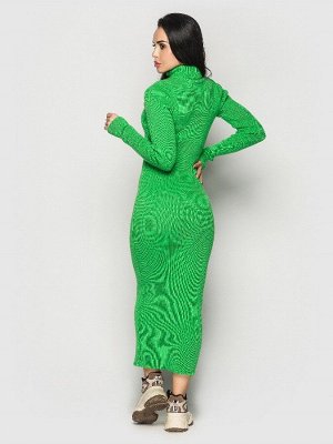 Платье вязаное Simona зеленый неон