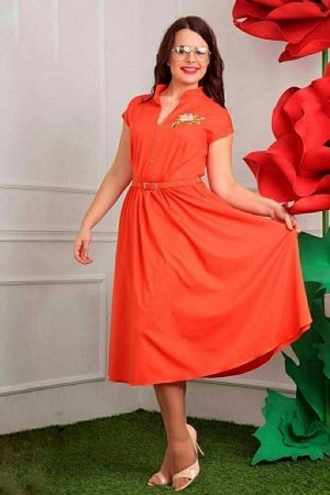 Платье, цвет: оранжевый