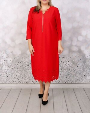 Платье, цвет: красный