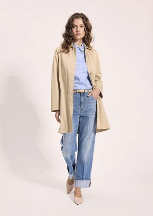 ДЖИНСЫ JEANS STRAIGHT LEG CON RISVOLTO / 98%CO 2%EA