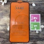 Защитное стекло IPHONE Xs Max/ Iphone 11 pro Max 11D черное “Бриллиант” (ровный край,полная проклейка )