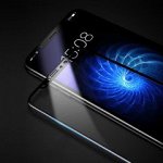 Защитное стекло 3D Iphone XS max/11 pro max (черное) в техпаке с силиконовыми краями на весь экран