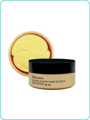 JMsolution Golden Cocoon Home Esthetic Eye Patch Гидрогелевые патчи с протеинами кокона золотого шелкопряда 60шт (30пар) Ю. Корея