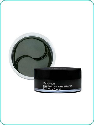 JMsolution Black Cocoon Home Esthetic Eye Patch Гидрогелевые патчи с коконом шелкопряда 60шт (30 пар) Ю. Корея