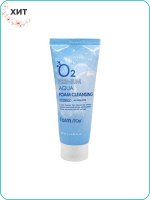 Farm Stay O2 Premium Aqua Foam Cleansing Кислородная пенка для умывания 100 мл Ю. Корея