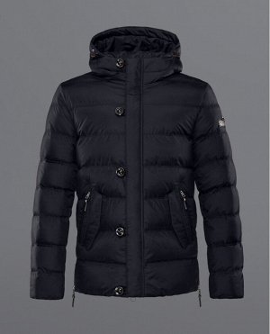 Брендовая куртка Year of the Tiger черная зимняя модель 18020