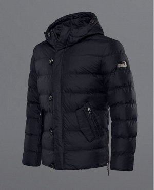Брендовая куртка Year of the Tiger черная зимняя модель 18020