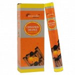 Aromatika 6-гр. благовония Cinnamon Orange КОРИЦА - АПЕЛЬСИН блок 6 шт.
