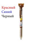 Трех цветная шариковая ручка