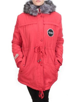 533 RED Куртка парка зимняя женская KSV (100 гр. тинсулейт + искусственный мех)