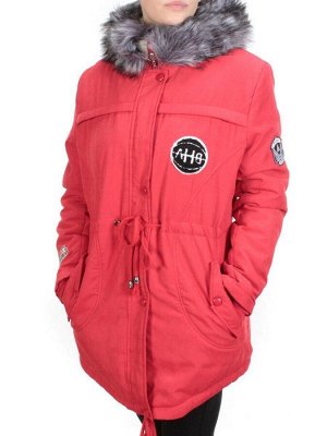 533 RED Куртка парка зимняя женская KSV (100 гр. тинсулейт + искусственный мех)