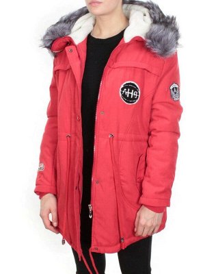 533 RED Куртка парка зимняя женская KSV (100 гр. тинсулейт + искусственный мех)