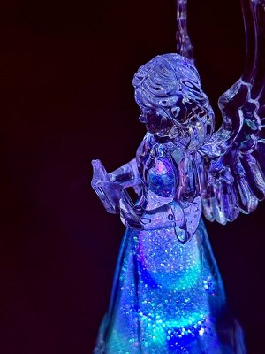 Фонарь Ангел 12х5см переливается разным цветом