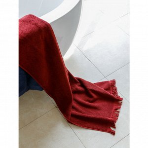 Полотенце банное бордового цвета Essential, 90х150 см