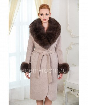 Пальто с мехом утепленноеАртикул: TG-201-110-K-P