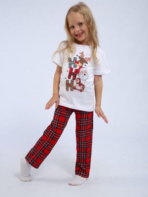 Пижама детская, модель 328, трикотаж (Новый год)