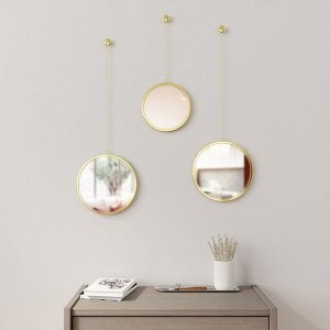 Зеркала декоративные Dima круглые латунь
