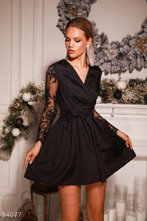 Вечернее платье с кружевом