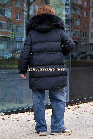 Зимняя куртка - пуховик черного цвета. НОВИНКА!