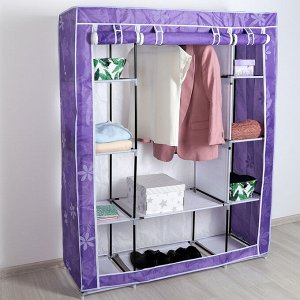 Шкаф для одежды «Сиреневые цветы», 124x43x163 см