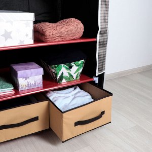 Шкаф для одежды и обуви, 73x49x176 см, 2 ящика, цвет МИКС