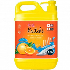 Kaiteki Средство для мытья посуды апельсин, 1,5 л