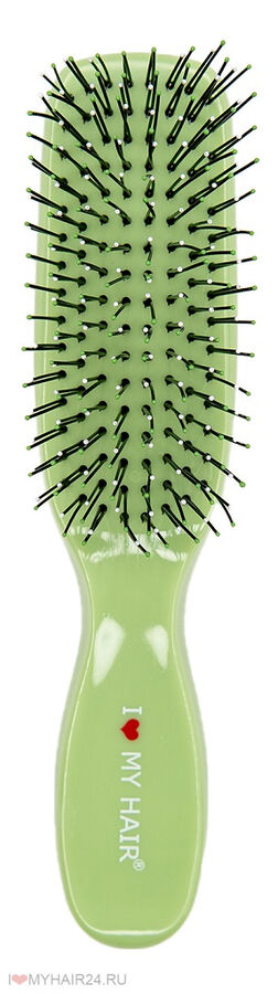 Парикмахерская щетка I LOVE MY HAIR "Spider Classic" 1503 зеленая глянцевая S