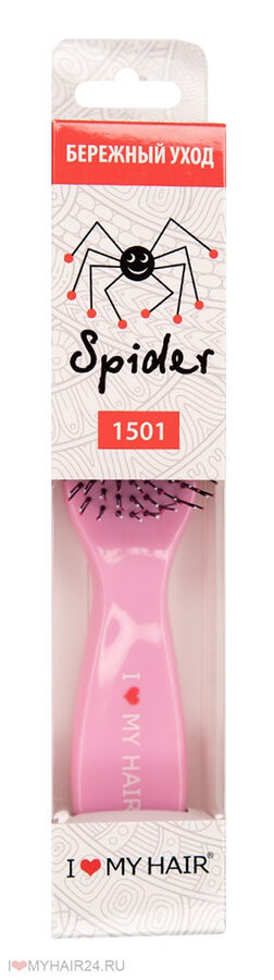 Щетка ILMH "Spider" 1501 розовая глянцевая M
