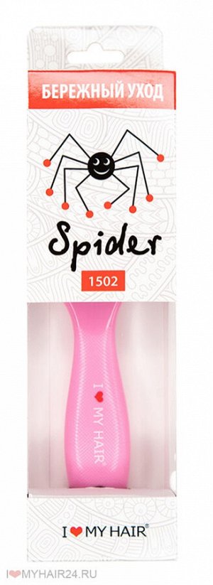 Щетка ILMH "Spider" 1502 розовая глянцевая L