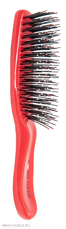 Парикмахерская щетка I LOVE MY HAIR "Spider Classic" 1503 красная глянцевая S