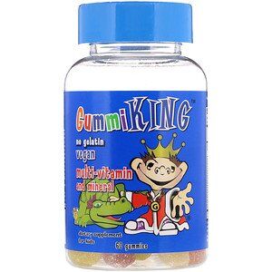 GummiKing, Мультивитамины и минералы для детей, 60 жевательных мармеладок