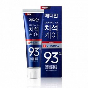 Зубная паста против зубного налета №1 в Корее MEDIAN+ORIGINAL 93% с серебром укрепляет зубную эмаль 120 гр