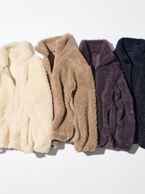 UNIQLO - флисовая куртка на молнии - 78 PURPLE