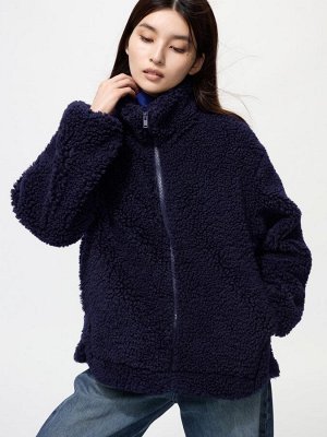 UNIQLO - флисовая куртка на молнии - 69 NAVY