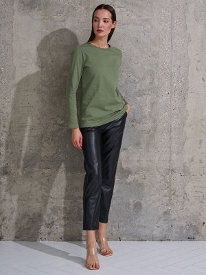 Лонгслив женский   олива