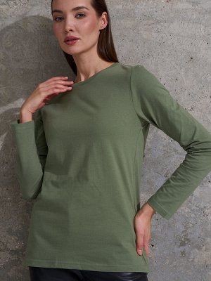 Лонгслив женский   олива