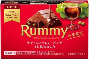 LOTTE Rummy - сезонный шоколад с ликером и ромовым изюмом