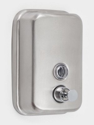 Диспенсер механический для антисептика, жидкого мыла, 500 мл, нержавеющая сталь