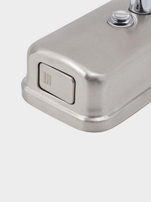 Диспенсер механический для антисептика, жидкого мыла, 500 мл, нержавеющая сталь